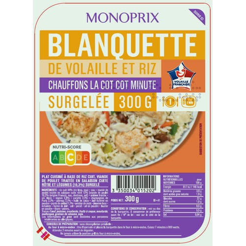 Monoprix Blanquette de Volaille 300g