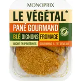 Monoprix Le végétal Pané Gourmand Blé, oignon, fromage x2 200g