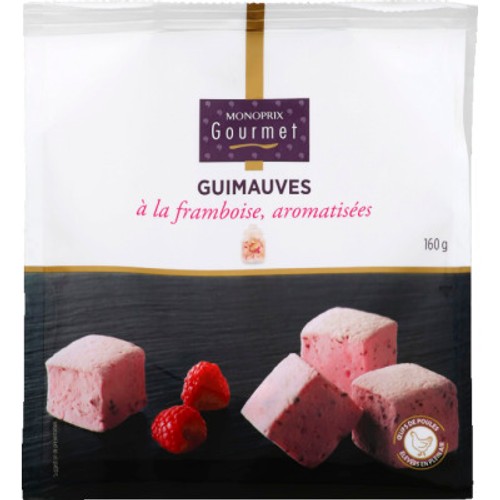 Monoprix Gourmet Guimauves À La Framboise, Aromatisées 160g