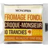 Monoprix Fromage fondu croque monsieur 10 tranches 200g