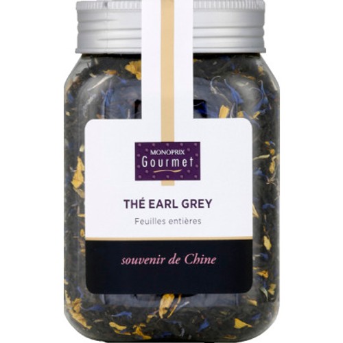 Monoprix Gourmet Thé Earl Grey, Feuilles Entières 125g