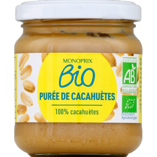 Monoprix Bio Purée de Cacahuètes 175g