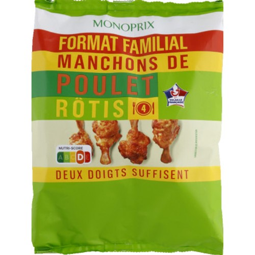 Monoprix Manchons de Poulet Rôtis 500g