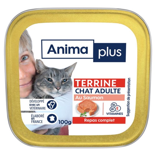 Casino Animaplus Pâtée Pour Chats Saumon 100g