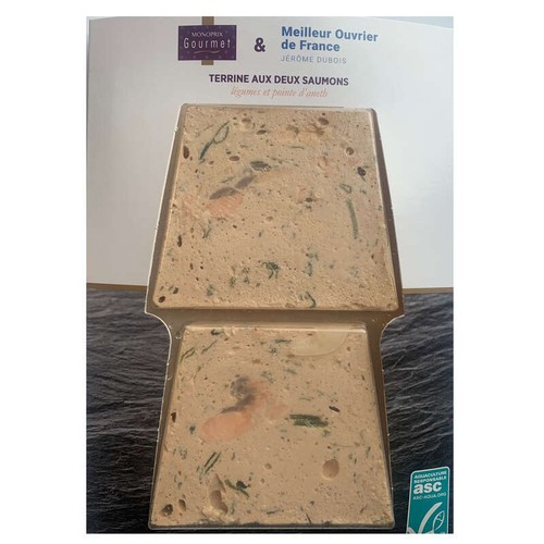 Monoprix Gourmet Terrine de saumon asc 2x60g