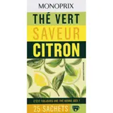 Monoprix Thé Vert Saveur Citron 50g