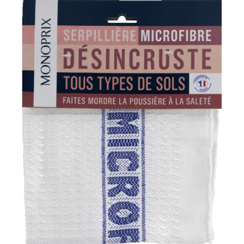 Monoprix Serpillière Microfibre 45x50cm