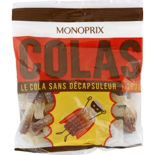 Monoprix Bonbons Colas 200g