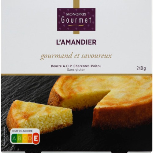 Monoprix Gourmet Amandier Sans Gluten 240g