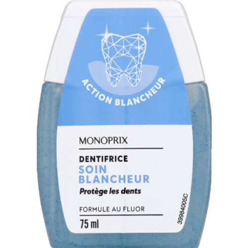 Monoprix Dentifrice Soin Blancheur 75ml