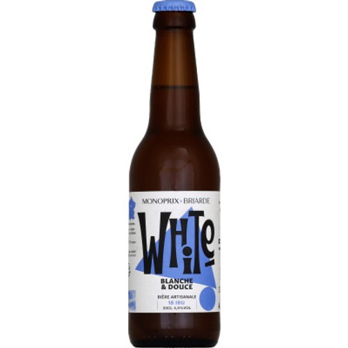 Monoprix x Briarde Craft Beer Rabourdin Bière Blanche & Douce 4.5% 33cl