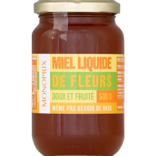 Monoprix Miel Liquide de Fleurs 500g