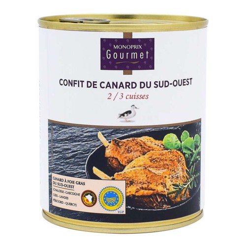 Monoprix Gourmet Confit de Canard x2 cuisses 800g