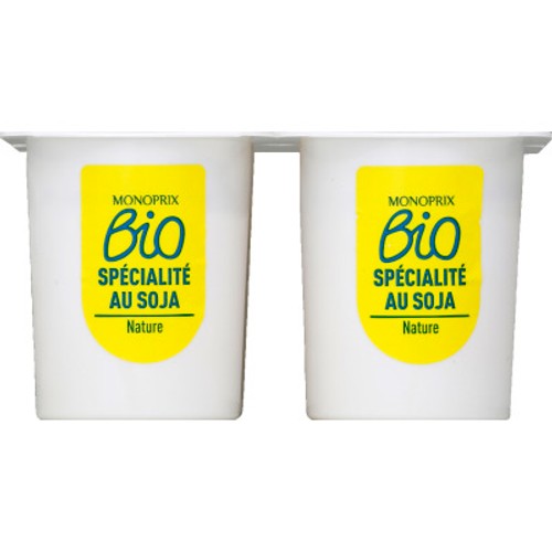 Monoprix Bio Spécialité fermentée au soja nature 4x100g