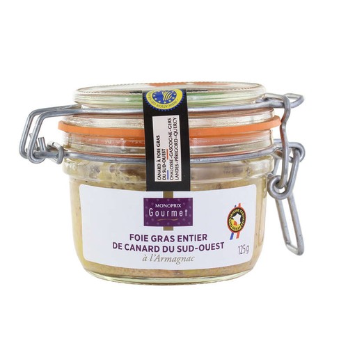 Monoprix Gourmet Foie Gras Armagnac 125g