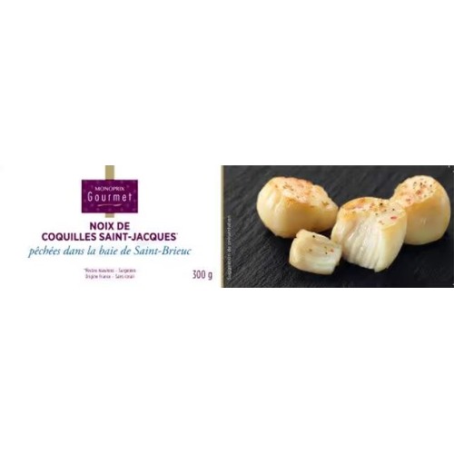 Monoprix Gourmet Noix de coquilles Saint-Jacques sans corail (France) 300g