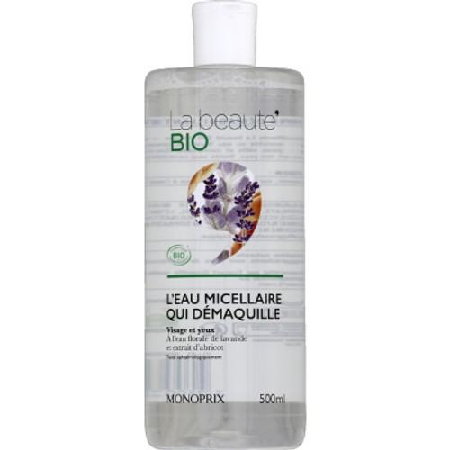 Monoprix La Beauté Bio L'Eau Micellaire Qui Démaquille 500ml
