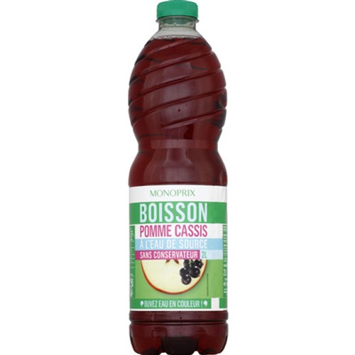 Monoprix Boisson Pomme Cassis À L'Eau De Source Sans Conservateur 2L