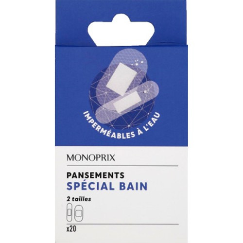 Monoprix Pansements Bains Étanches x20
