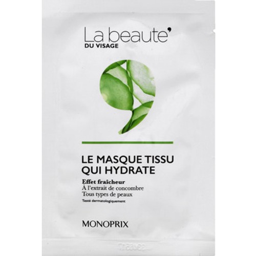 Monoprix La Beauté Le Masque Tissu Qui Hydrate x1