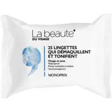 Monoprix La Beauté Les Lingettes Qui Démaquillent Et Tonifient x25