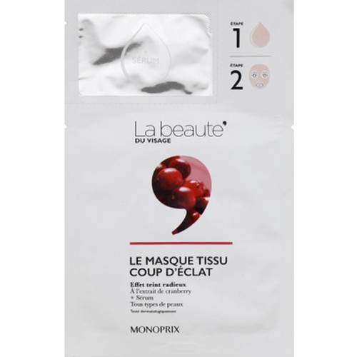 Monoprix La Beauté Le Masque Tissu Éclat x1