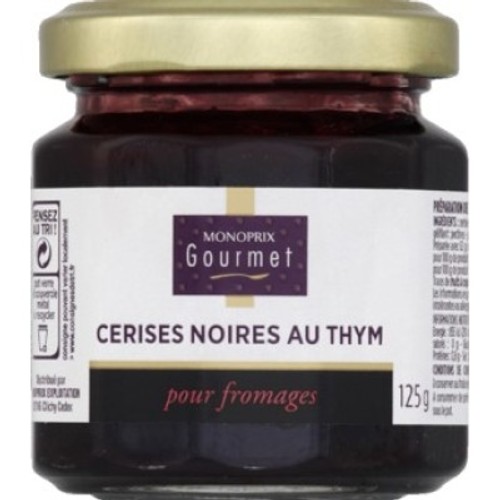 Monoprix Gourmet Préparation À La Cerise Noire Et Au Thym Pour Fromage 125g
