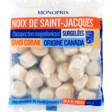 Monoprix Noix de Saint Jacques sans corail. Calibre moyen 400g