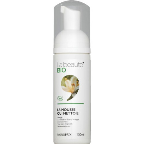 Monoprix La Beauté Bio La Mousse Qui Nettoie 150ml