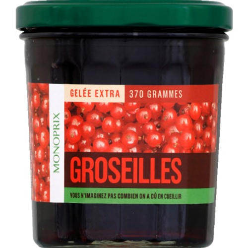 Monoprix Gelée Extra de Groseilles 370g