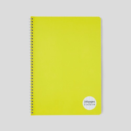 Monoprix Maison Cahier A4, Grands Carreaux, 100 Pages, 90Gr/M²