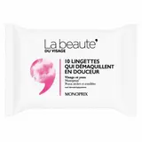 Monoprix La Beauté Les Lingettes Qui Démaquillent en douceur x10