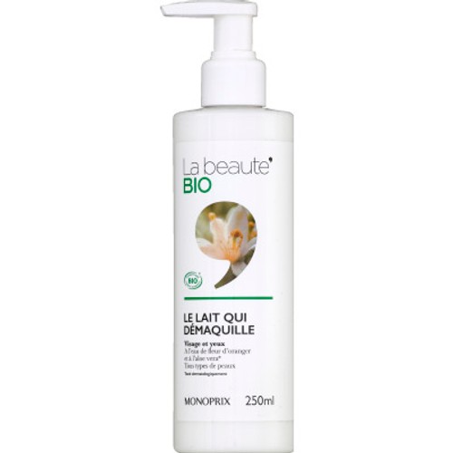 Monoprix La Beauté Bio Le Lait Qui Démaquille 250ml
