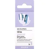 Monoprix Recharges Tête Sensitive Brosse à Dents Souple x2