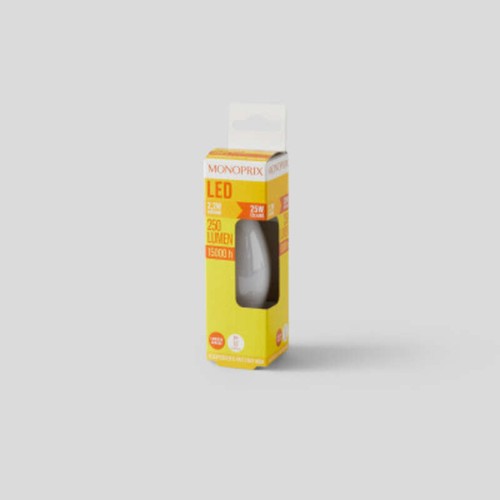 Monoprix Ampoule Led Flamme 25W E14 250 Lumen