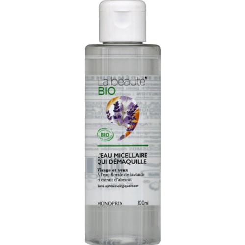 Monoprix La Beauté Bio L'eau micellaire qui démaquille 100ml
