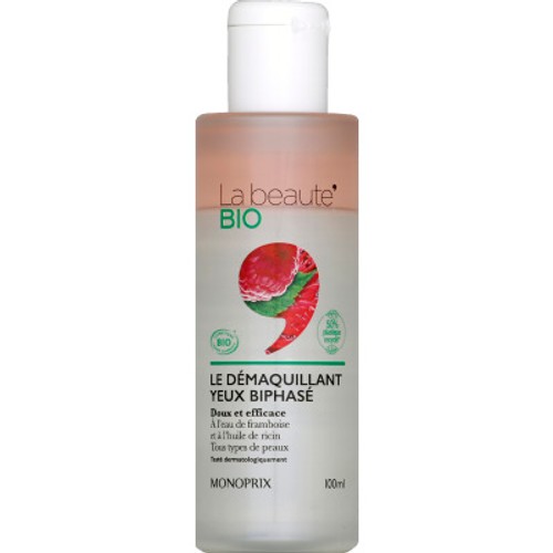 Monoprix La Beauté Bio Le Démaquillant Yeux Biphasé 100ml