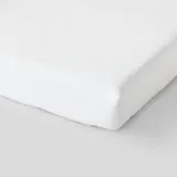 Monoprix Maison Drap Housse 90X190cm, Blanc, Coton Bio