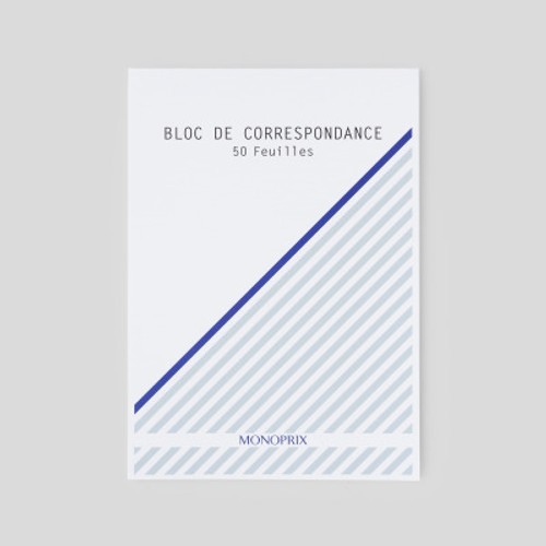 Monoprix Bloc De Correspondance