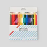Monoprix Maison 24 Crayons De Couleur 18Cm