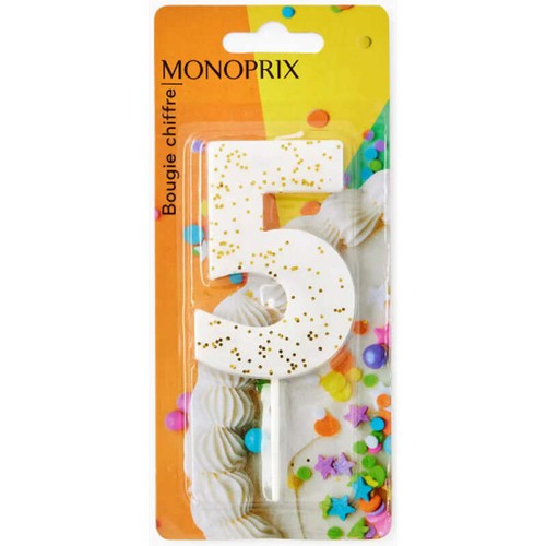 Monoprix Maison Bougie Chiffre 5