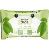 Monoprix Bio Bébé Lingettes Débarbouillantes x10