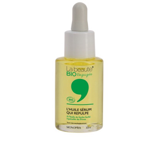 Monoprix La Beauté Bio Engagée L'Huile Sérum Qui Repulpe 30ml