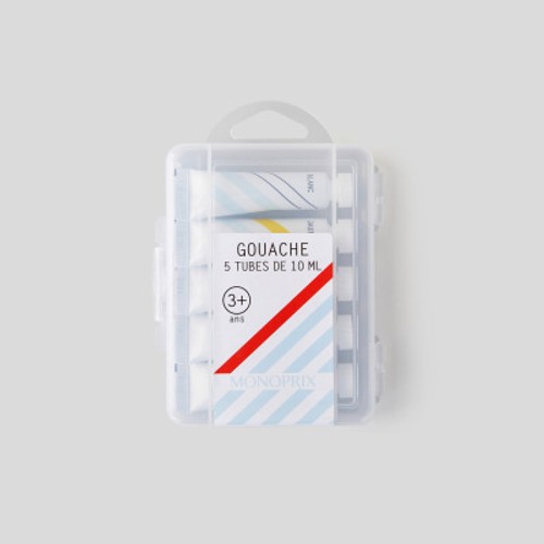 Monoprix Maison Tubes de Gouaches  5x10ml