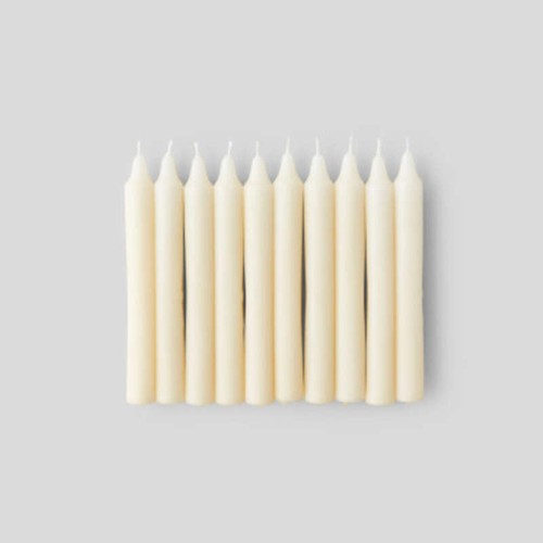 Monoprix Maison Bougies Non Parfumées X10, Ivoire