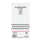 Monoprix Maison 25 Enveloppes À Fenêtre, 11X22Cm, Bord Autocollant