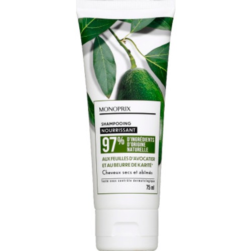 Monoprix Shampooing nourrissant au beurre de karité 75ml