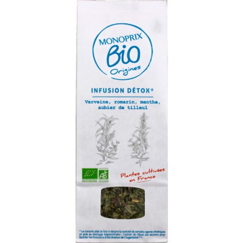 Monoprix Bio Origines Infusion Detox en Vrac 50g