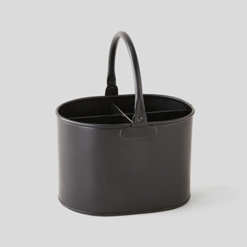 Monoprix Maison Pot À Couverts En Émail, Noir