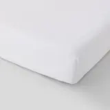 Monoprix Maison Drap Housse 90X190Cm, Blanc, Jersey En Coton Bio